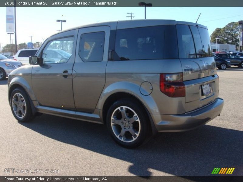 Galaxy Gray Metallic / Titanium/Black 2008 Honda Element SC