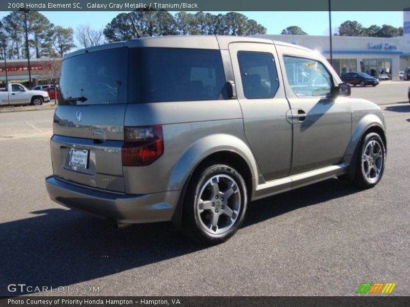 Galaxy Gray Metallic / Titanium/Black 2008 Honda Element SC