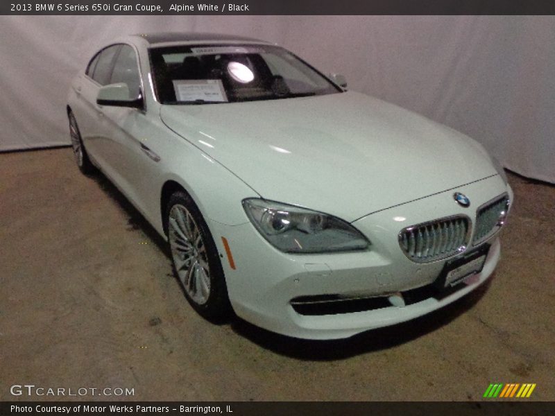 Alpine White / Black 2013 BMW 6 Series 650i Gran Coupe