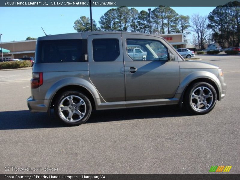 Galaxy Gray Metallic / Titanium/Black 2008 Honda Element SC