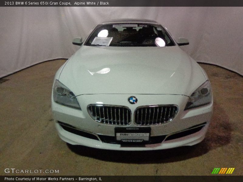 Alpine White / Black 2013 BMW 6 Series 650i Gran Coupe