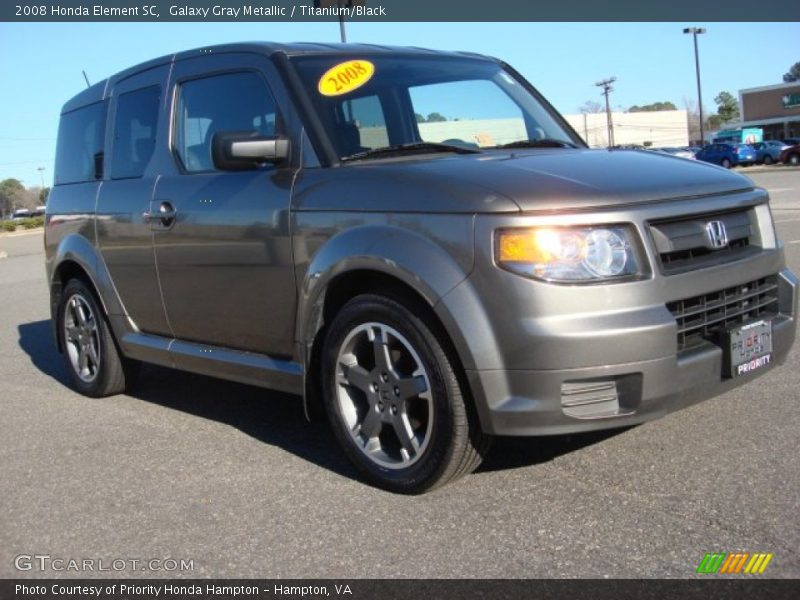 Galaxy Gray Metallic / Titanium/Black 2008 Honda Element SC