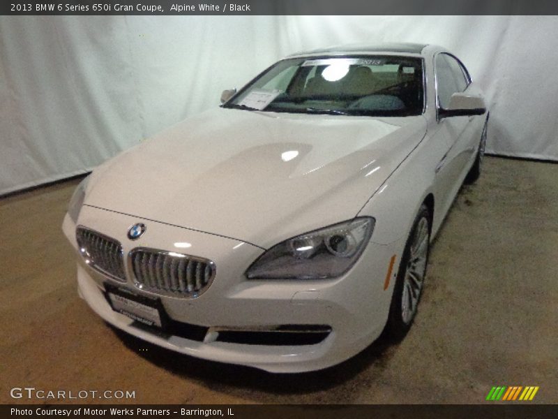 Alpine White / Black 2013 BMW 6 Series 650i Gran Coupe