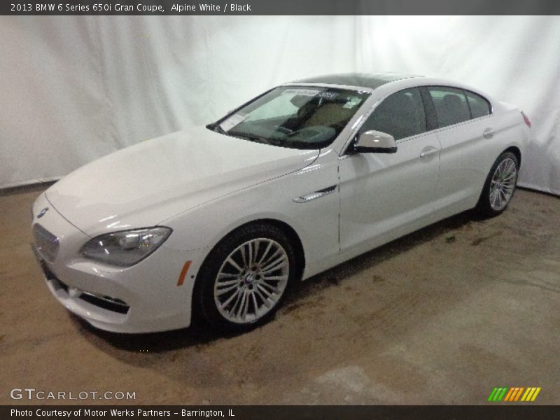 Alpine White / Black 2013 BMW 6 Series 650i Gran Coupe