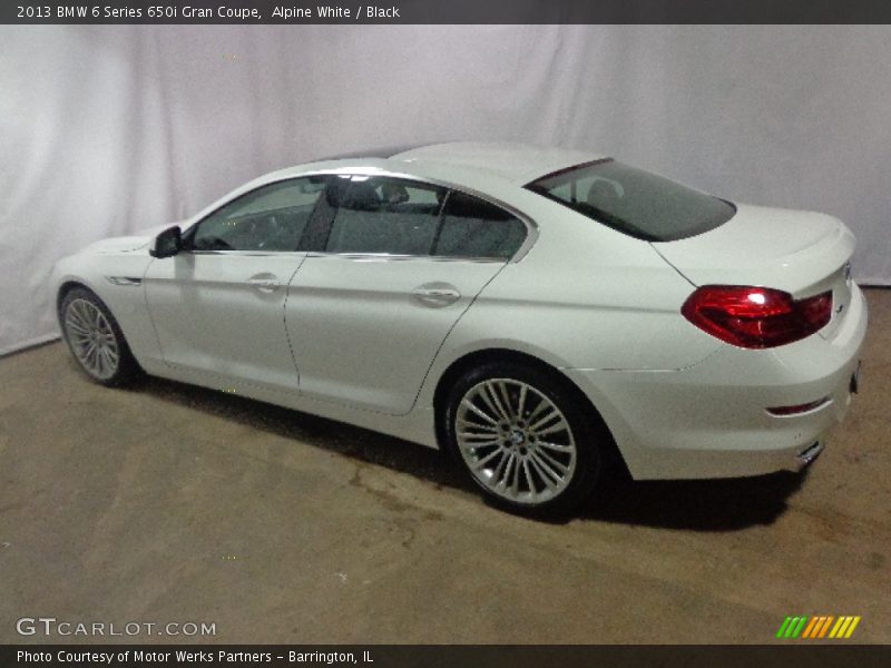 Alpine White / Black 2013 BMW 6 Series 650i Gran Coupe