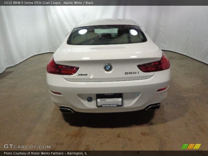 Alpine White / Black 2013 BMW 6 Series 650i Gran Coupe