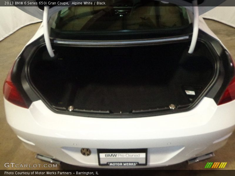 Alpine White / Black 2013 BMW 6 Series 650i Gran Coupe