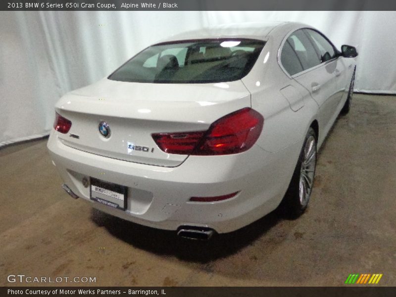 Alpine White / Black 2013 BMW 6 Series 650i Gran Coupe