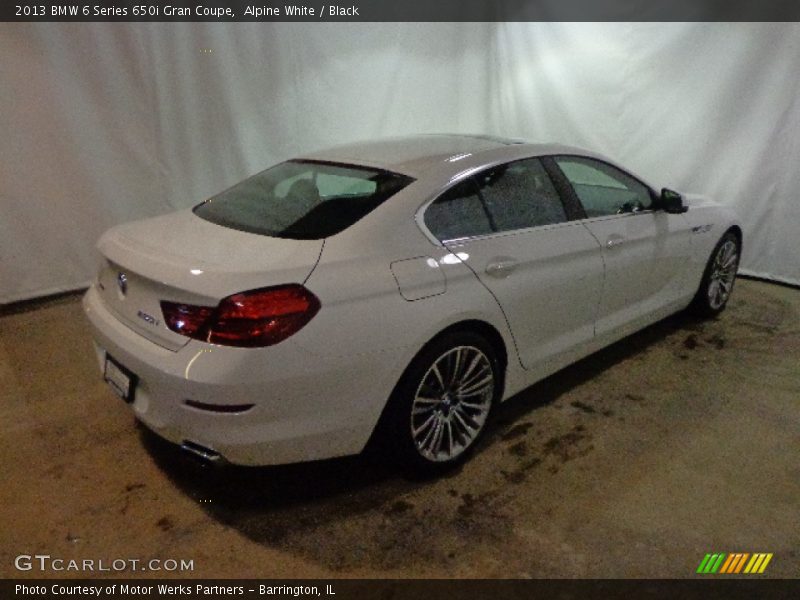 Alpine White / Black 2013 BMW 6 Series 650i Gran Coupe