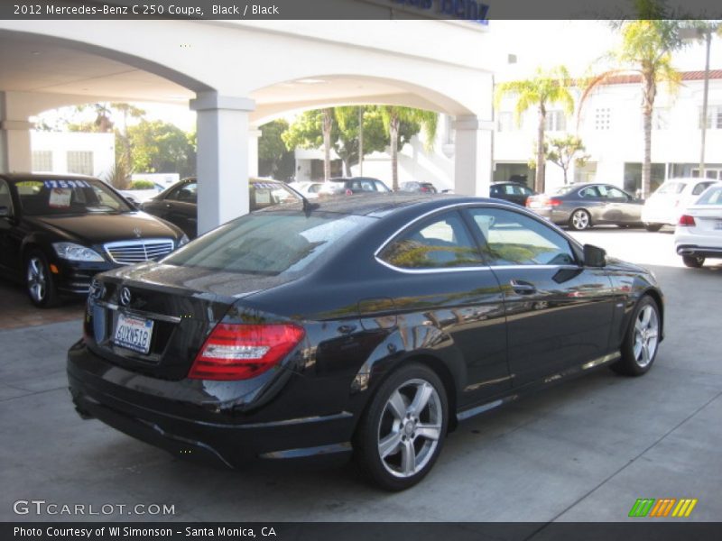 Black / Black 2012 Mercedes-Benz C 250 Coupe