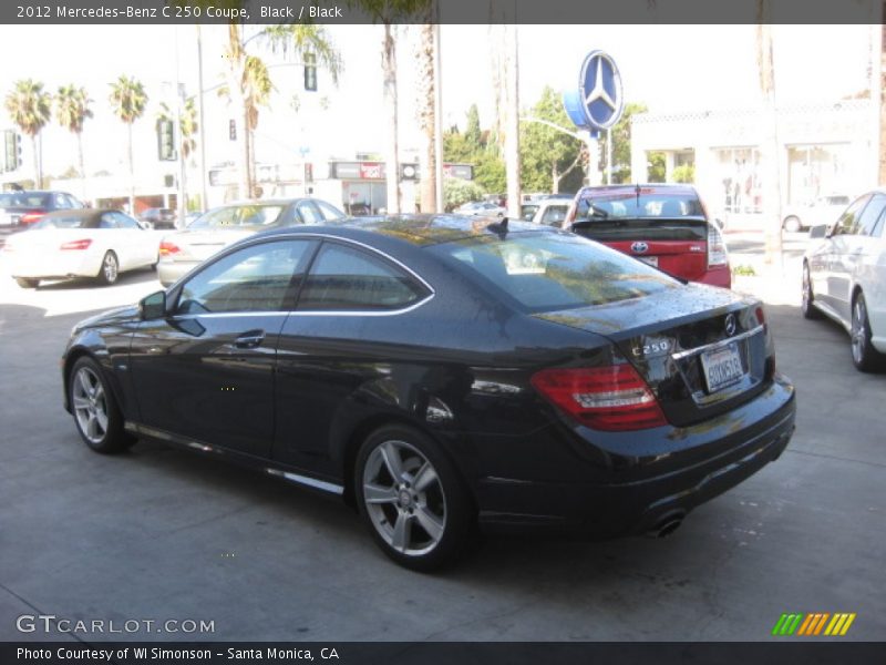 Black / Black 2012 Mercedes-Benz C 250 Coupe