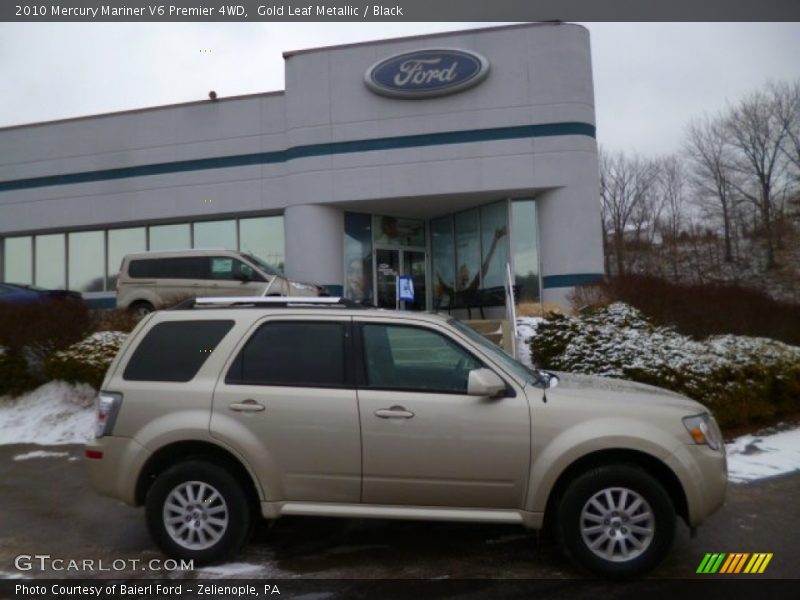 Gold Leaf Metallic / Black 2010 Mercury Mariner V6 Premier 4WD