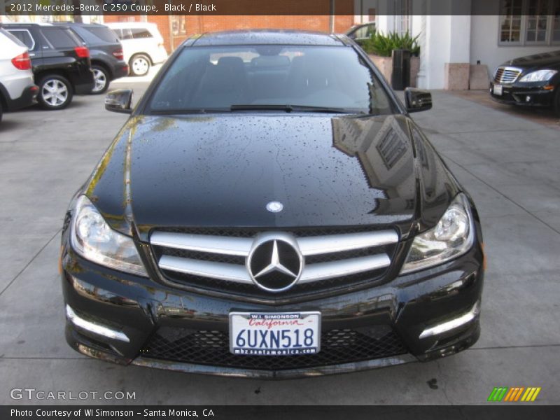 Black / Black 2012 Mercedes-Benz C 250 Coupe