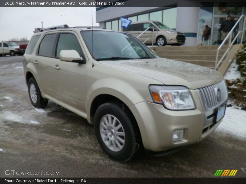 Gold Leaf Metallic / Black 2010 Mercury Mariner V6 Premier 4WD