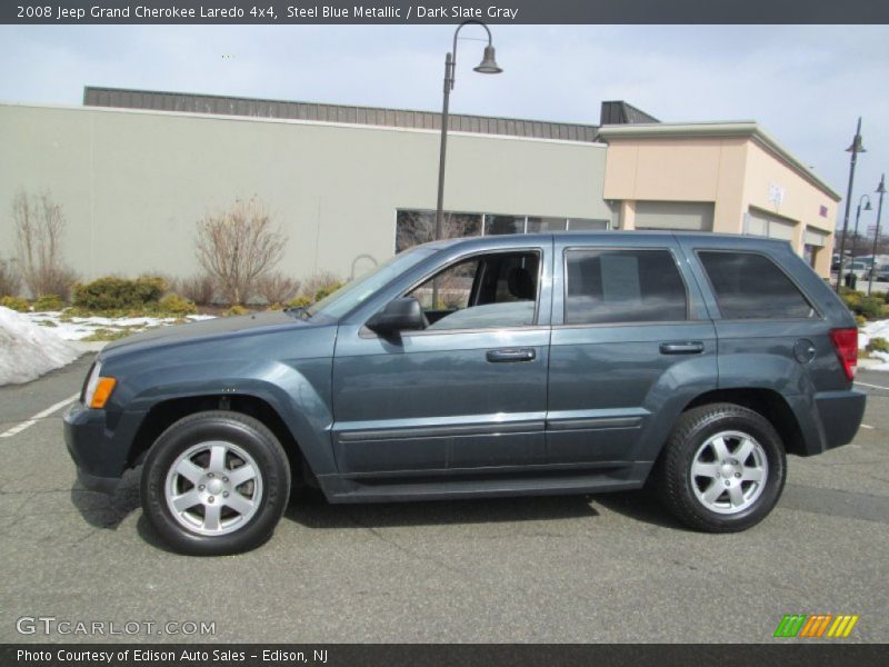 Steel Blue Metallic / Dark Slate Gray 2008 Jeep Grand Cherokee Laredo 4x4