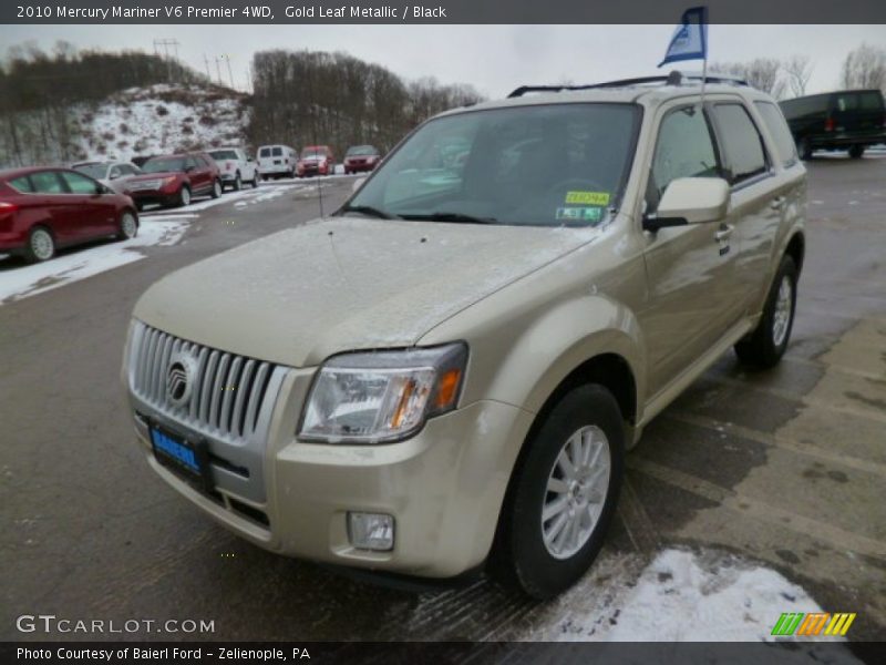 Gold Leaf Metallic / Black 2010 Mercury Mariner V6 Premier 4WD