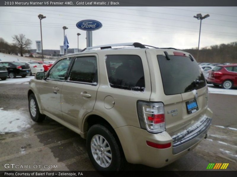 Gold Leaf Metallic / Black 2010 Mercury Mariner V6 Premier 4WD