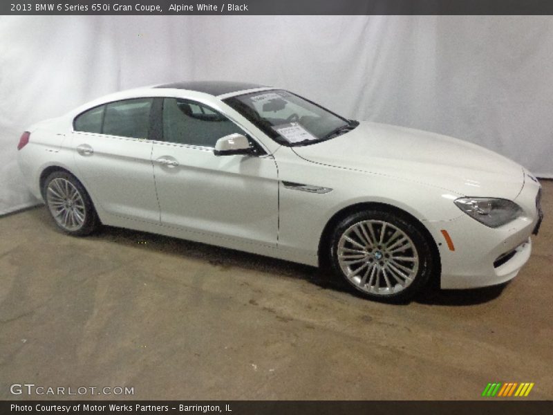 Alpine White / Black 2013 BMW 6 Series 650i Gran Coupe