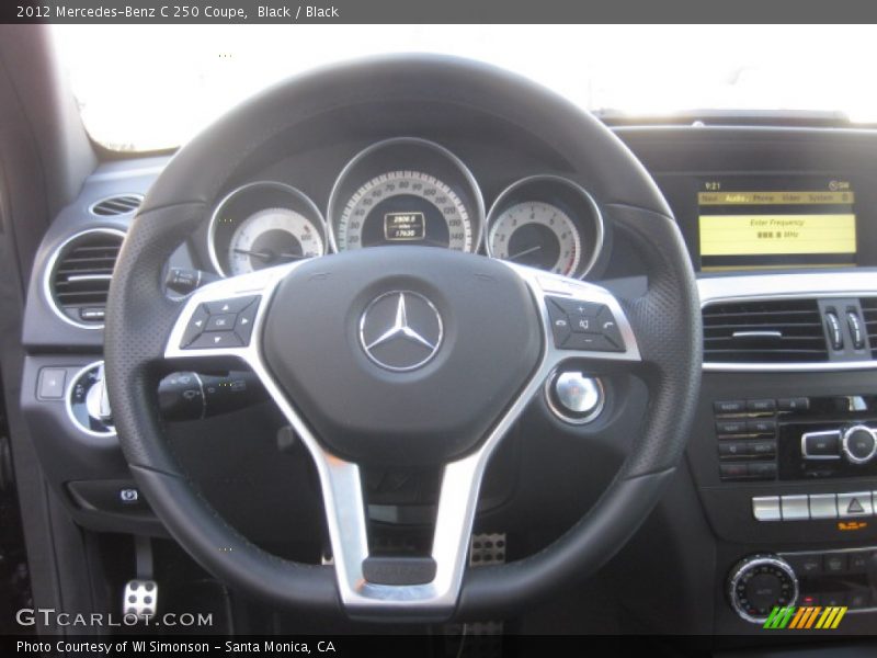 Black / Black 2012 Mercedes-Benz C 250 Coupe