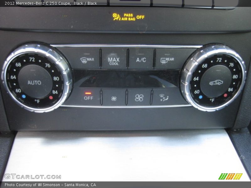 Black / Black 2012 Mercedes-Benz C 250 Coupe