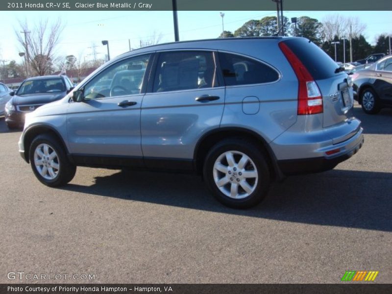 Glacier Blue Metallic / Gray 2011 Honda CR-V SE