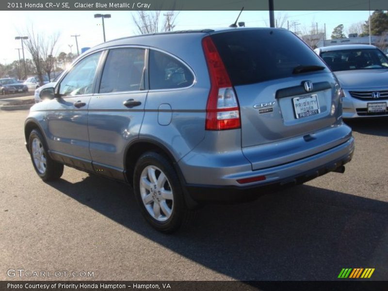 Glacier Blue Metallic / Gray 2011 Honda CR-V SE