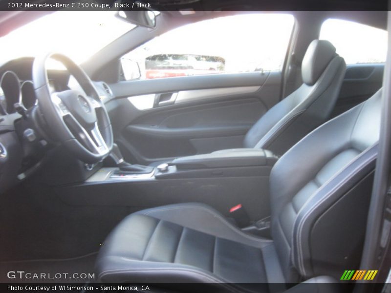 Black / Black 2012 Mercedes-Benz C 250 Coupe