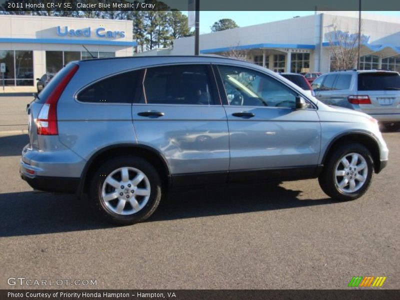 Glacier Blue Metallic / Gray 2011 Honda CR-V SE