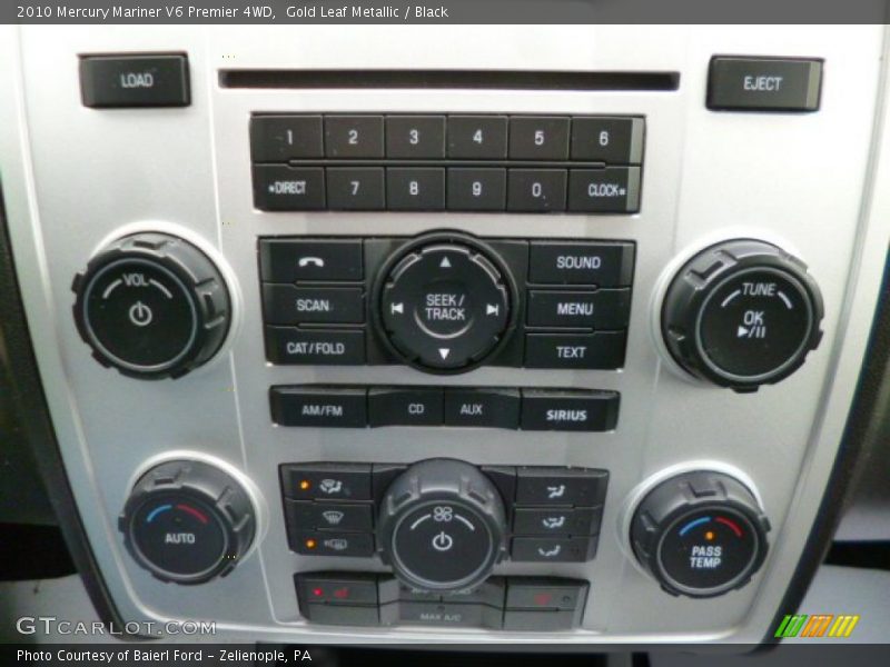 Gold Leaf Metallic / Black 2010 Mercury Mariner V6 Premier 4WD