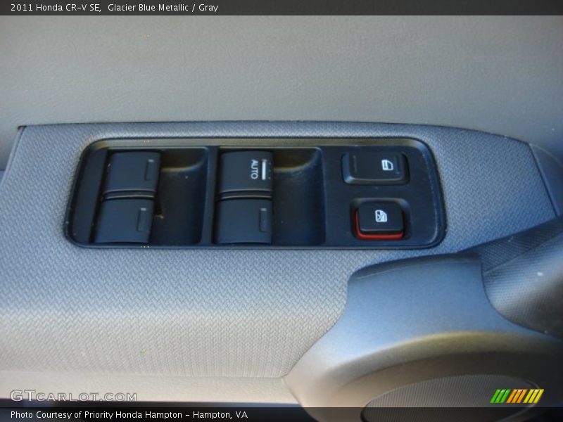 Glacier Blue Metallic / Gray 2011 Honda CR-V SE
