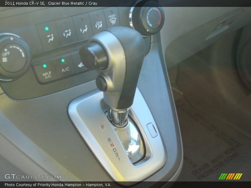 Glacier Blue Metallic / Gray 2011 Honda CR-V SE