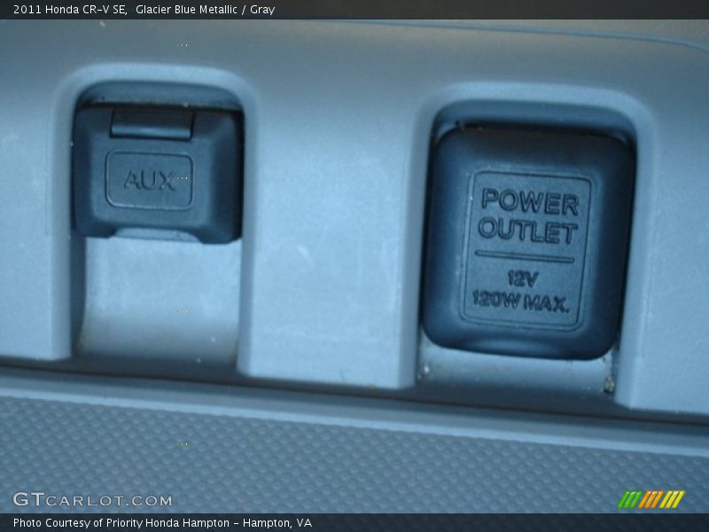 Glacier Blue Metallic / Gray 2011 Honda CR-V SE