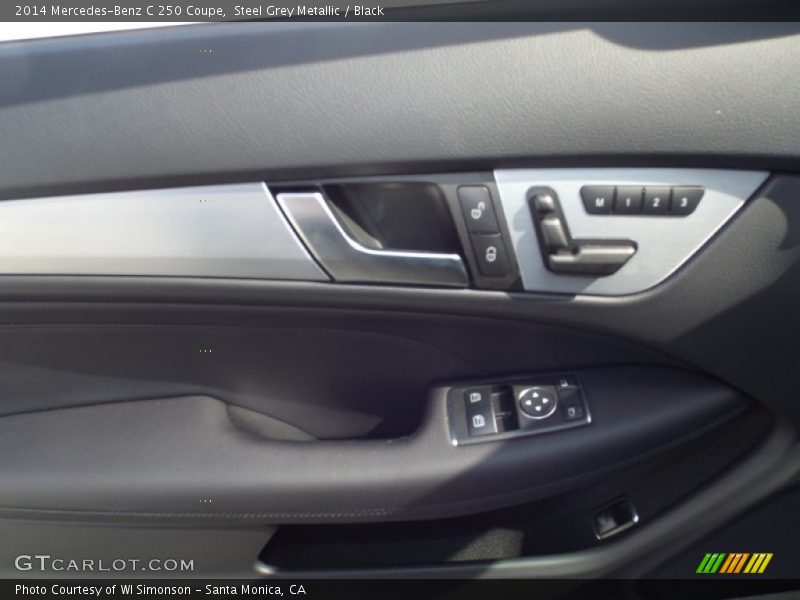 Steel Grey Metallic / Black 2014 Mercedes-Benz C 250 Coupe