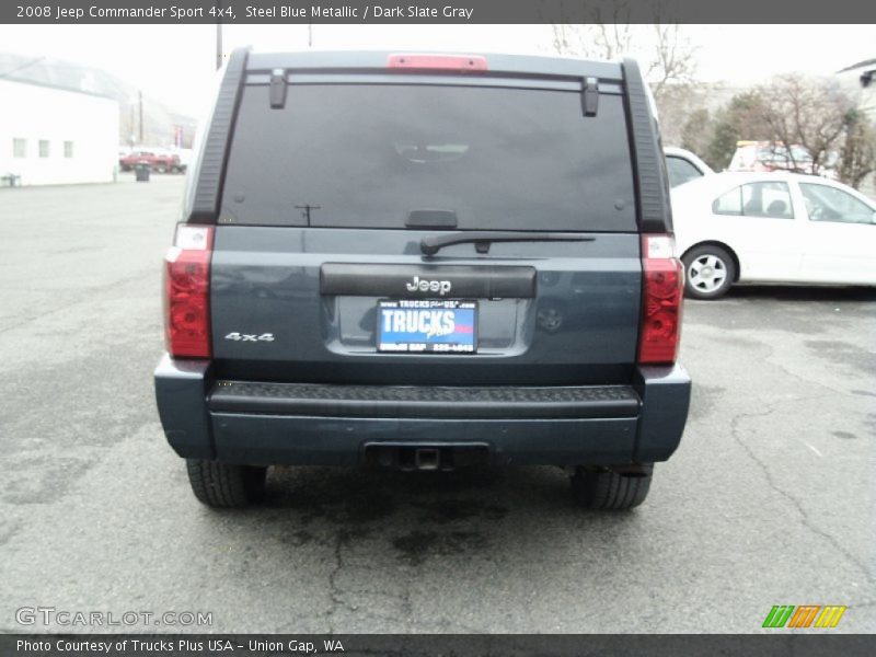 Steel Blue Metallic / Dark Slate Gray 2008 Jeep Commander Sport 4x4