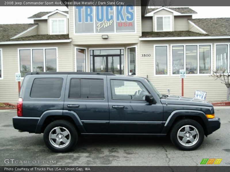 Steel Blue Metallic / Dark Slate Gray 2008 Jeep Commander Sport 4x4