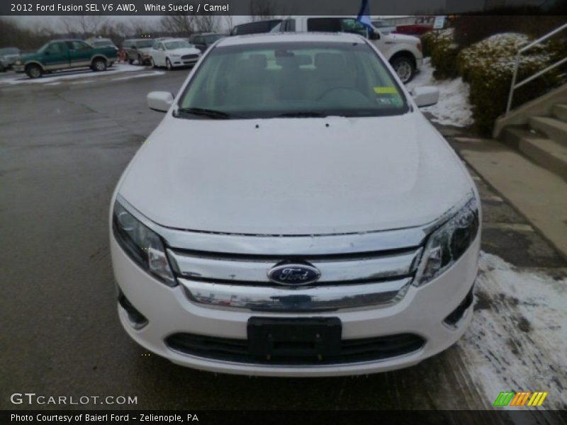 White Suede / Camel 2012 Ford Fusion SEL V6 AWD