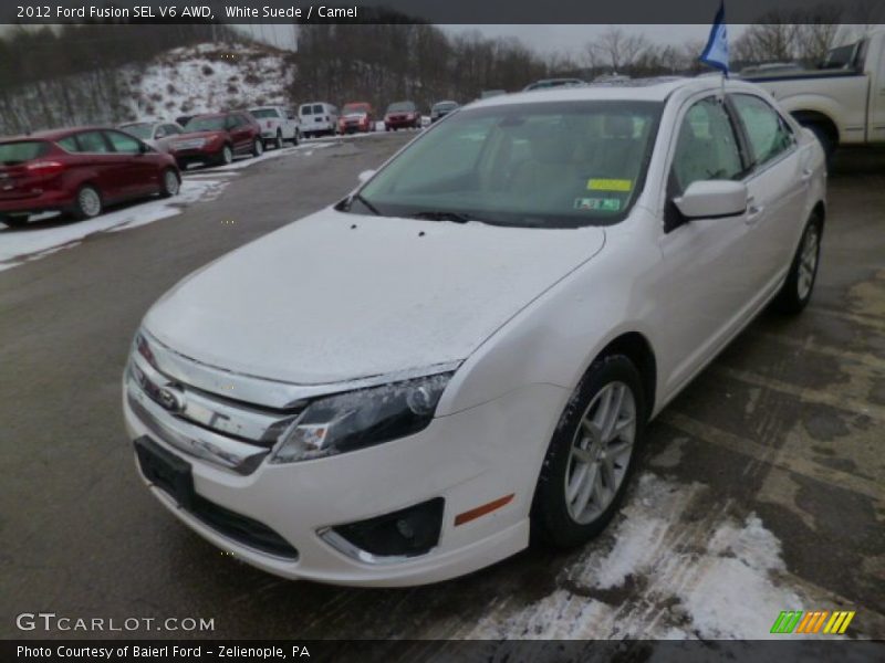 White Suede / Camel 2012 Ford Fusion SEL V6 AWD