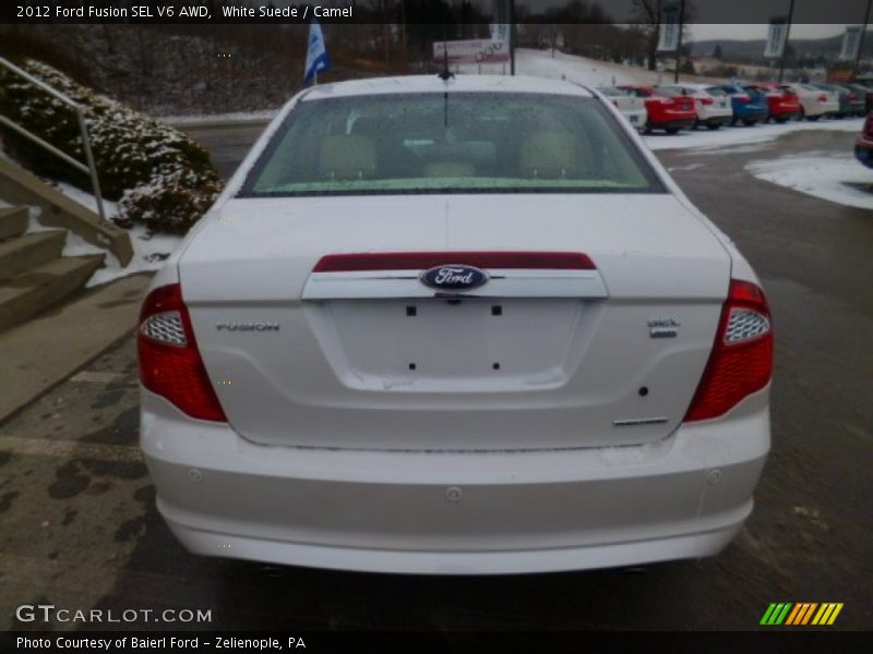 White Suede / Camel 2012 Ford Fusion SEL V6 AWD