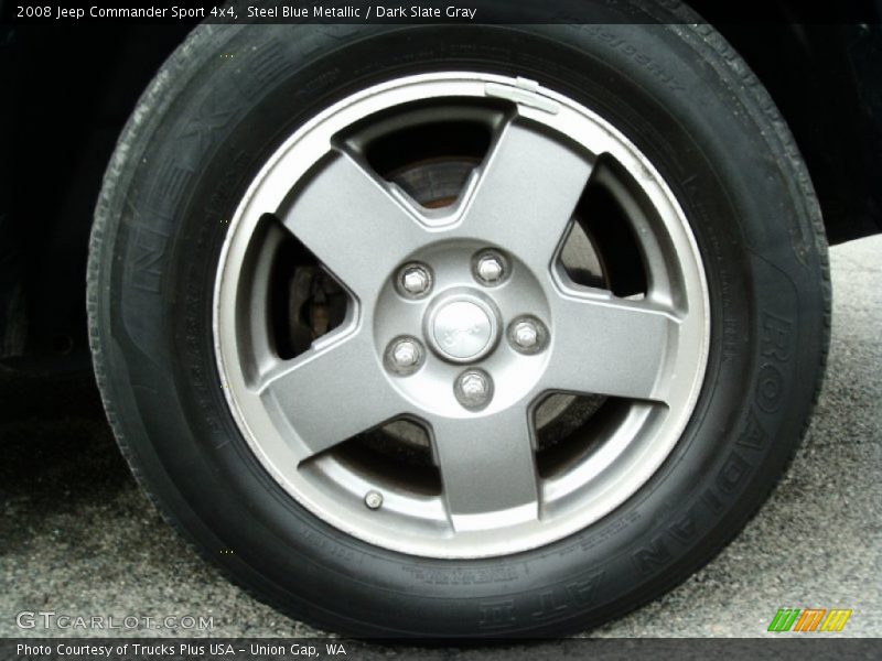 Steel Blue Metallic / Dark Slate Gray 2008 Jeep Commander Sport 4x4