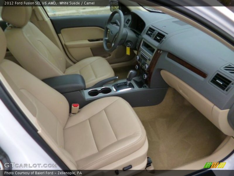 White Suede / Camel 2012 Ford Fusion SEL V6 AWD