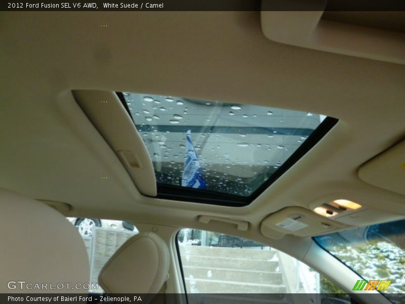 White Suede / Camel 2012 Ford Fusion SEL V6 AWD