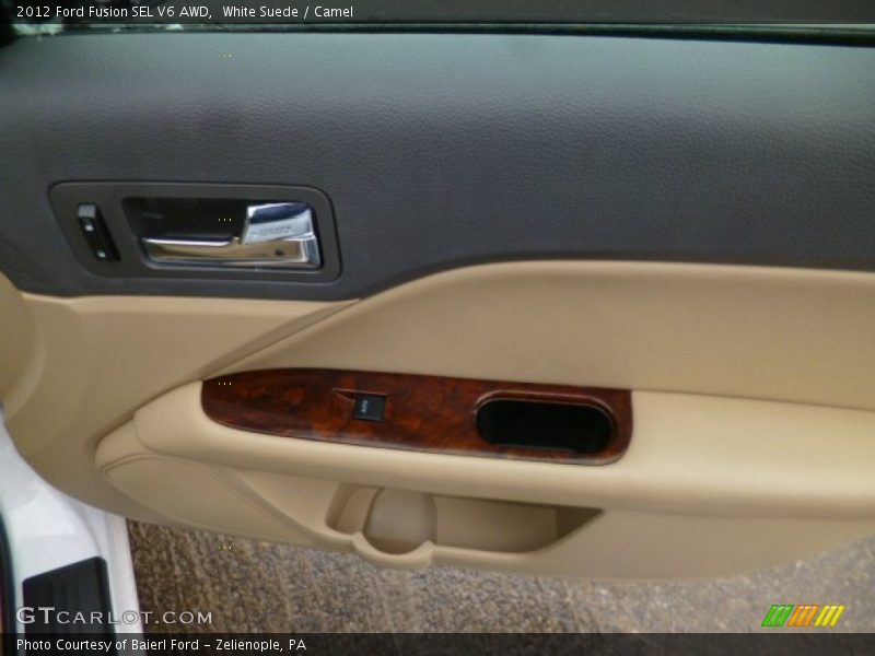 White Suede / Camel 2012 Ford Fusion SEL V6 AWD