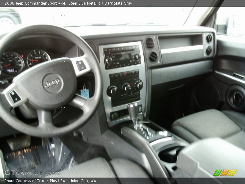 Steel Blue Metallic / Dark Slate Gray 2008 Jeep Commander Sport 4x4