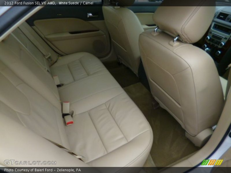 White Suede / Camel 2012 Ford Fusion SEL V6 AWD