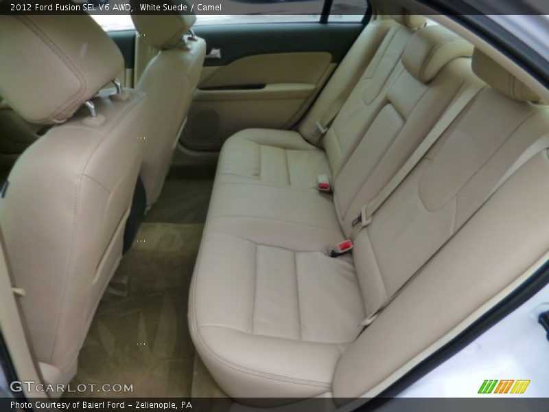 White Suede / Camel 2012 Ford Fusion SEL V6 AWD