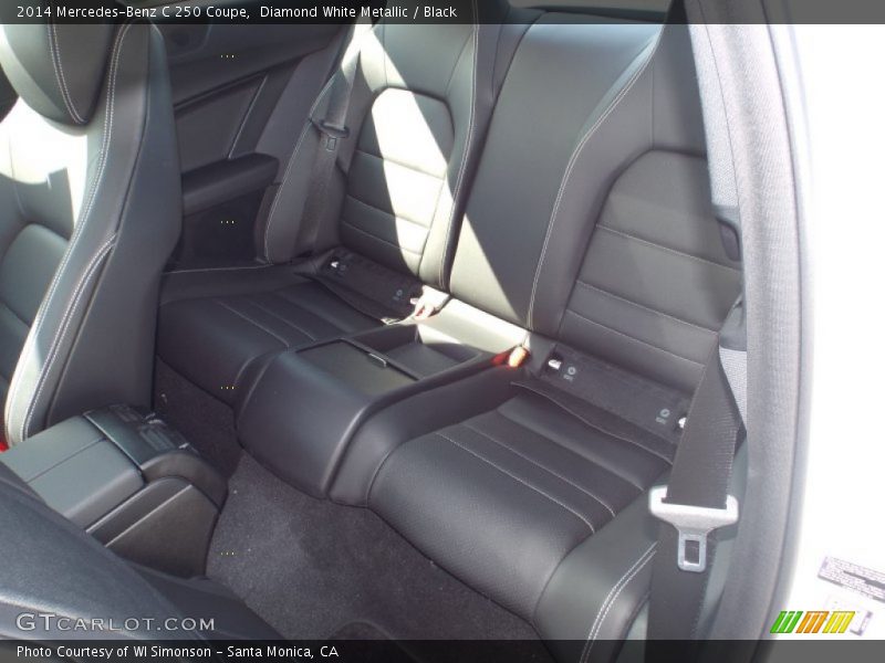 Diamond White Metallic / Black 2014 Mercedes-Benz C 250 Coupe