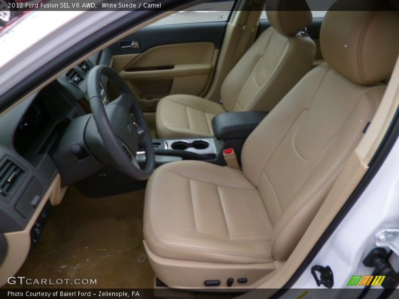 White Suede / Camel 2012 Ford Fusion SEL V6 AWD