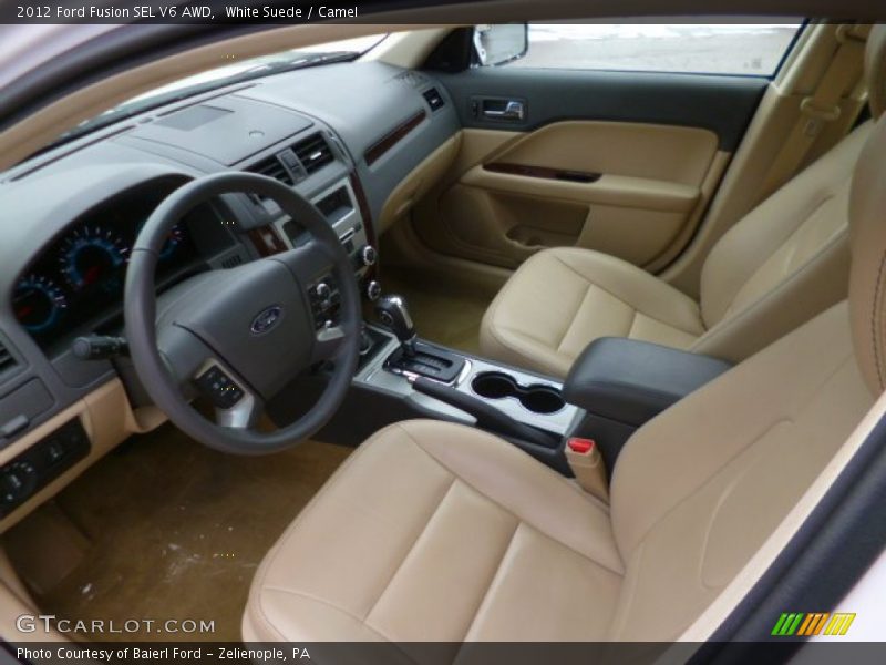 White Suede / Camel 2012 Ford Fusion SEL V6 AWD