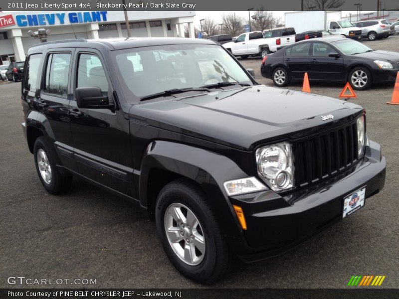 Blackberry Pearl / Dark Slate Gray 2011 Jeep Liberty Sport 4x4