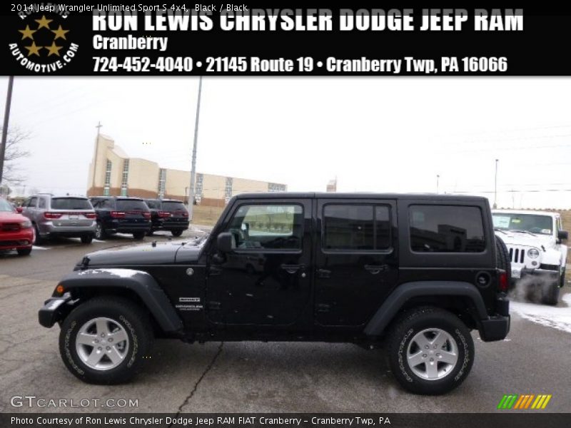 Black / Black 2014 Jeep Wrangler Unlimited Sport S 4x4